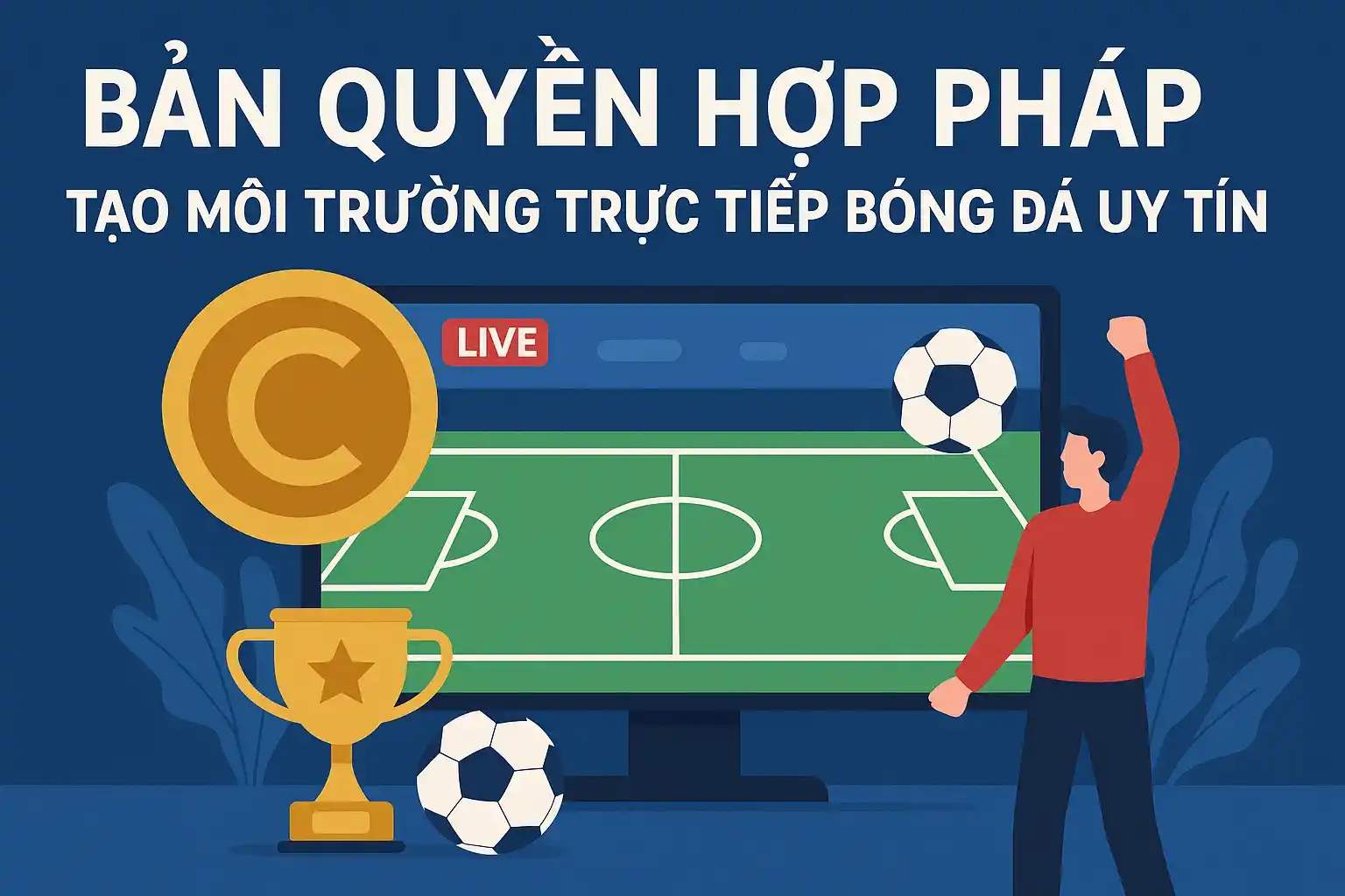 Bản quyền hợp pháp tạo môi trường trực tiếp bóng đá uy tín