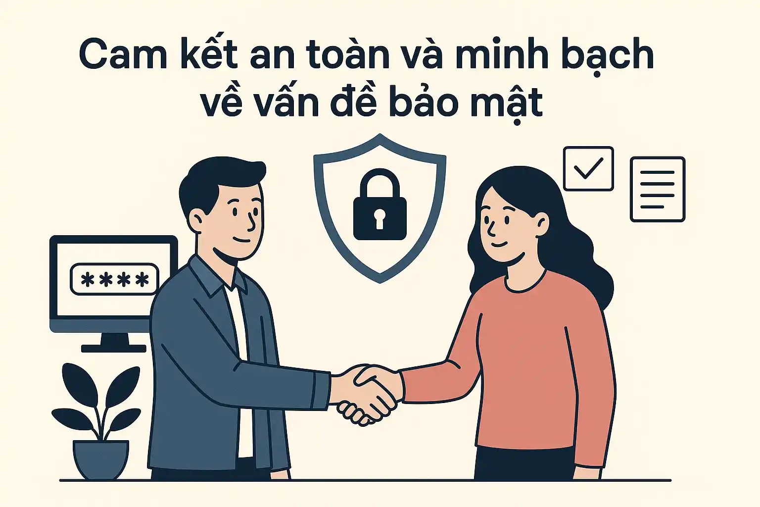 Cam kết an toàn và minh bạch về vấn đề bảo mật