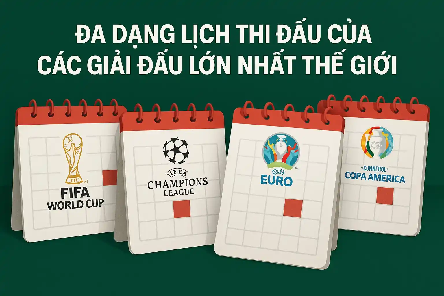 Đa dạng lịch thi đấu của các giải đấu lớn nhất thế giới