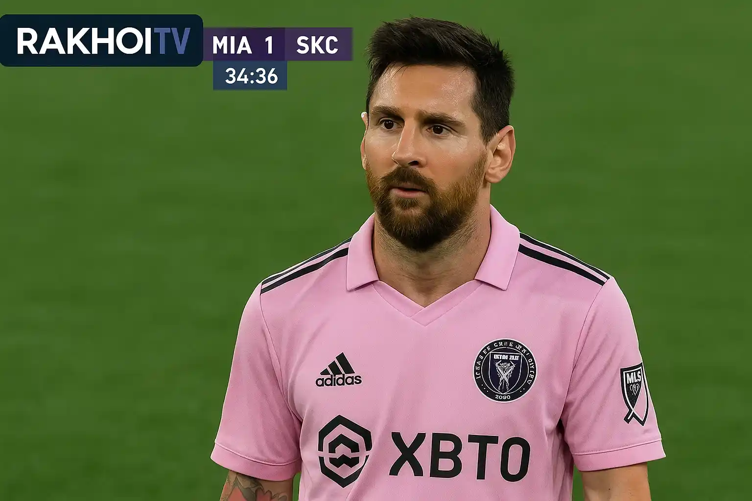 Giao diện sắc nét của RakhoiTV khi phát sóng trận đấu có Messi
