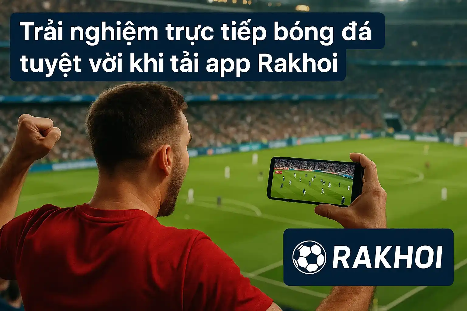 Trải nghiệm trực tiếp bóng đá tuyệt vời khi tải app Rakhoi