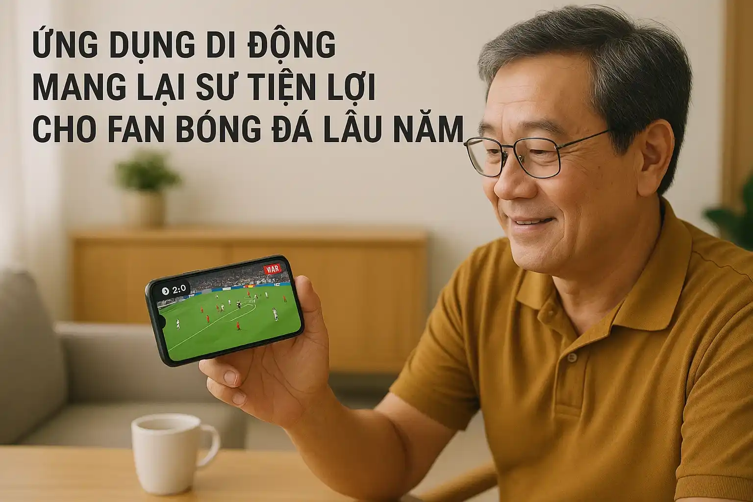 Ứng dụng di động mang lại sự tiện lợi cho fan bóng đá lâu năm 