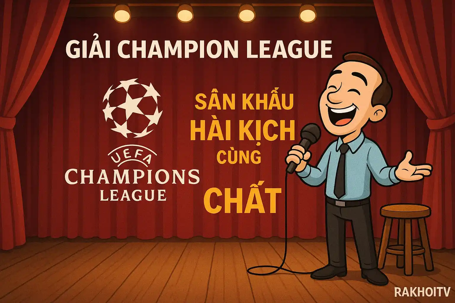 Giải Champion League: Sân khấu hài kịch cùng RakhoiTV chất