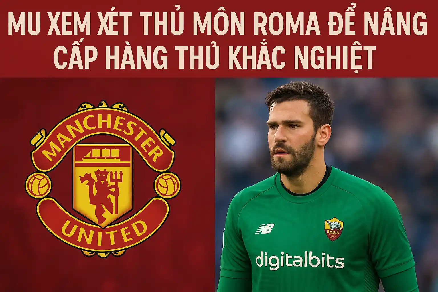 MU xem xét thủ môn Roma để nâng cấp hàng thủ khắc nghiệt